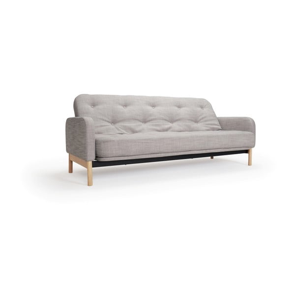 Pelēka dīvāns gulta Inovācija Ronia Linen Sand Grey