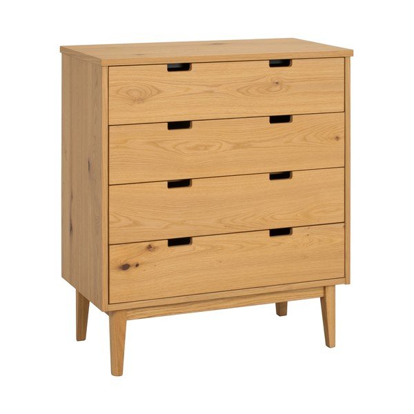 Dabīga toņa ozola masīvkoka kumode 75x85x38 cm Garrison – Rowico