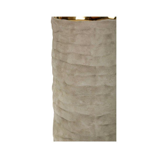 Gaiši pelēka/krēmkrāsas keramikas galda lampa ar auduma abažūru (augstums 73 cm) Lima – Mauro Ferretti-image-3