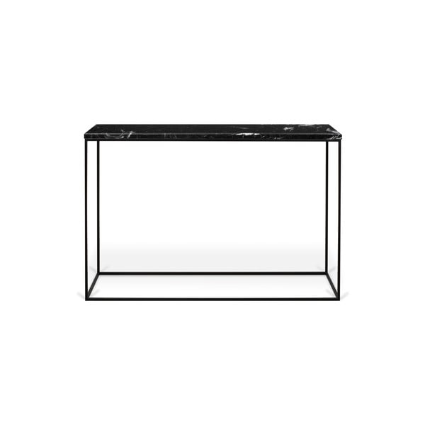 TemaHome Gleam konsoles galds ar melnu marmora virsmu