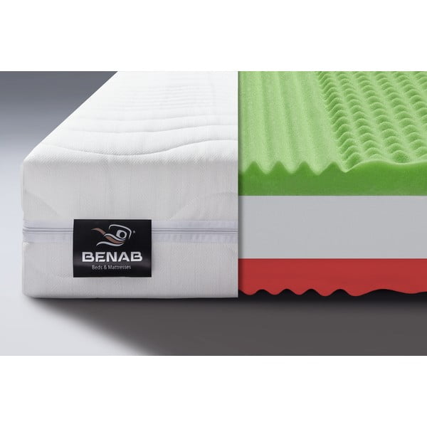 Stingrs/vidēji stingrs putu divpusējs matracis 140x200 cm Pure Support – BENAB-image-1