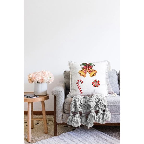 Spilvendrāna ar Ziemassvētku motīvu 43x43 cm – Mila Home-image-2