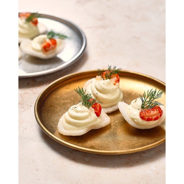Sudraba krāsas deserta metāla šķīvis ø 17 cm Serve – BonBistro-image-1
