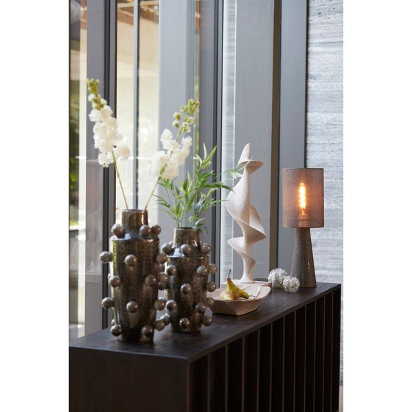 Brūna galda lampa ar auduma abažūru (augstums 58 cm) Micky – Light & Living-image-2