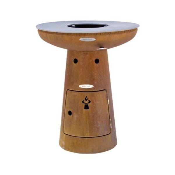 Brūns āra malkas grils Remundi Nero S, ø 62 cm-image-2