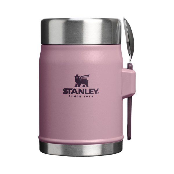 Violets nerūsējošā tērauda termoss pārtikai 400 ml Legendary Food Jar + Spork Purple Smoke – Stanley