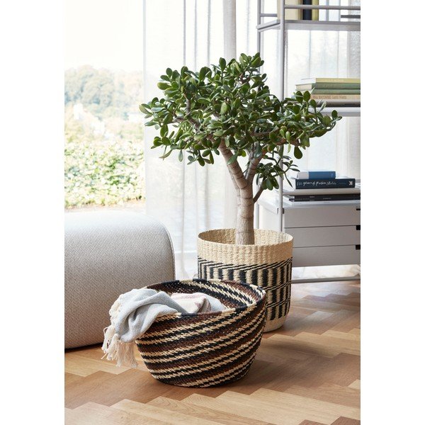 Divu brūni melnu grozu komplekts Hübsch Natur-image-1