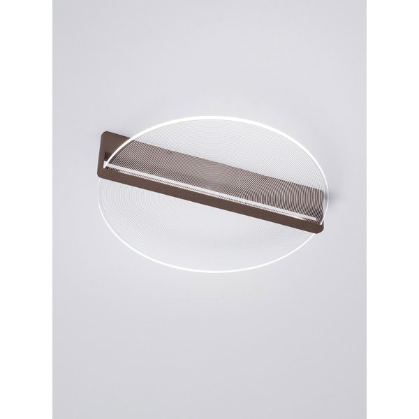 Brūna alumīnija LED griestu lampa ar regulējamu spilgtumu ar akrila stikla abažūru Noah – Nova Luce-image-3