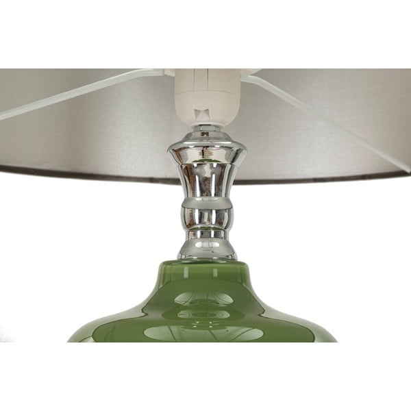 Zaļa/pelēka stāvlampa ar auduma abažūru (augstums 160 cm) Eva – Mauro Ferretti-image-3
