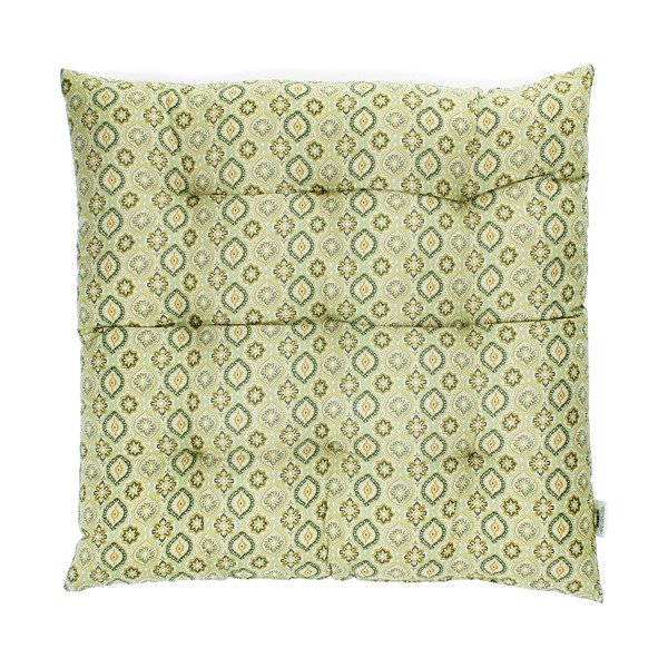 Kokvilnas sēdekļa spilvens 37x37 cm Blockprint – Rex London