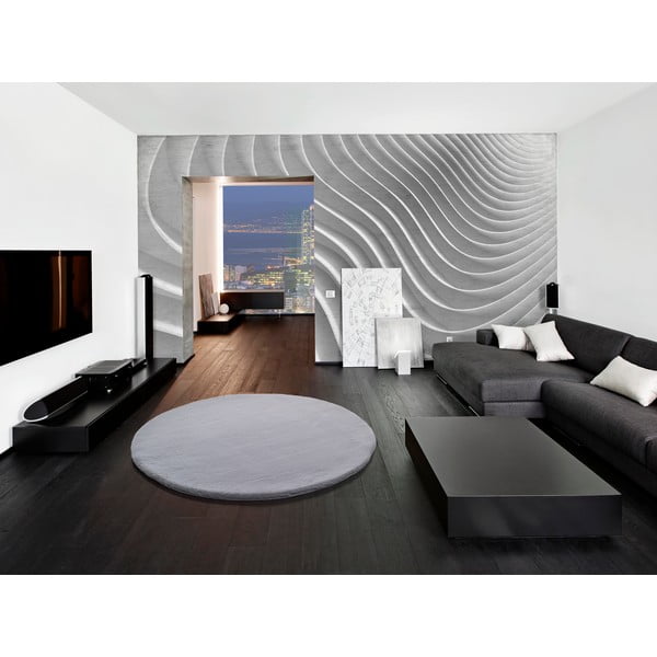 Pelēks paklājs Universal Fox Liso, Ø 120 cm-image-1