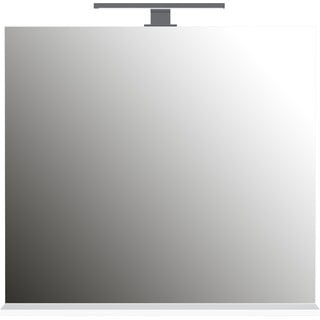 Sienas spogulis ar gaismu/ar plauktu 76x75 cm – Germania