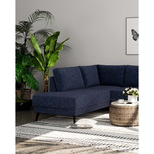 Tumši zils stūra dīvāns (kreisais stūris) Fynn – Ghado-image-4