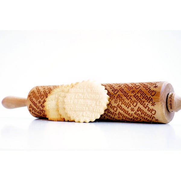Mīklas rullis ar reljefu Valek Happy Christmass-image-3