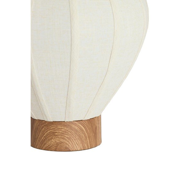 Krēmkrāsas metāla galda lampa ar auduma abažūru (augstums 36 cm) Kyzo – Light & Living-image-4