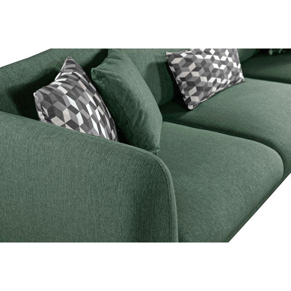 Zaļš izvelkamais dīvāns Pandia Home Mallorca-image-1