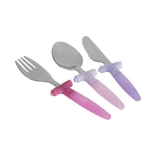 3 detaļu nerūsējošā tērauda bērnu galda piederumu komplekts Premier Housewares Rainbow-image-2