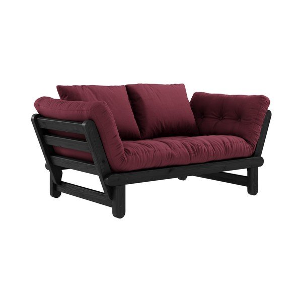 Izvelkamais dīvāns Karup Design Beat Black/Bordeaux-image-3
