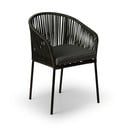 2 melnu dārza krēslu komplekts Bonami Selection Trapani