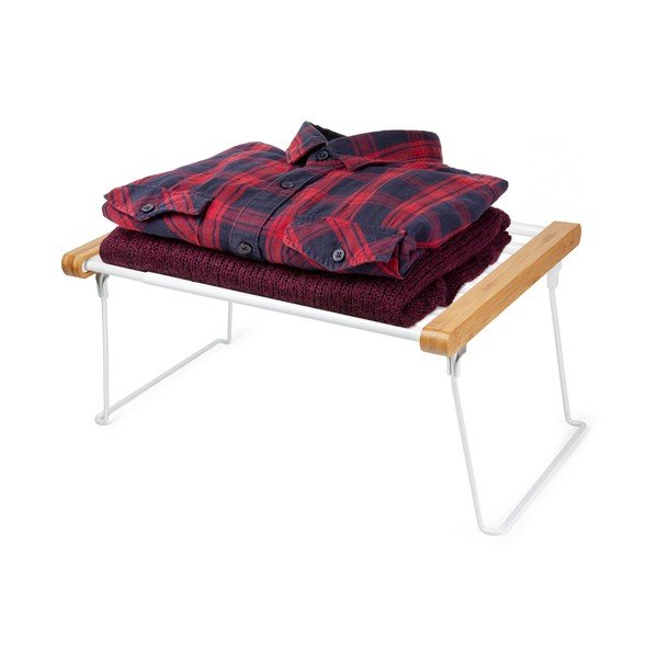 Balts izvelkams skapja plaukts Compactor Extandable Shelf Rack-image-3