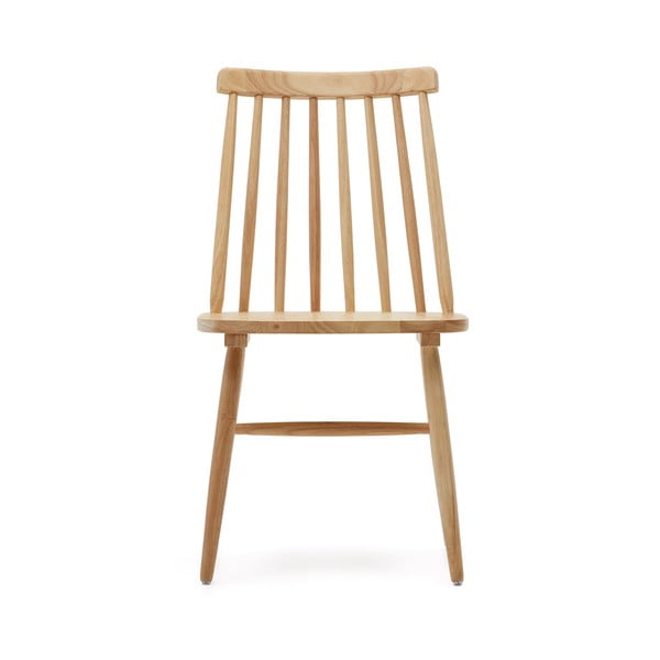 Dabīga toņa gumijkoka masīvkoka pusdienu krēsli (2 gab.) – Kave Home-image-2