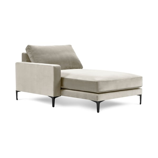 Bēšs samta zvilnis Kooko Home Harmony, kreisais stūris-image-2