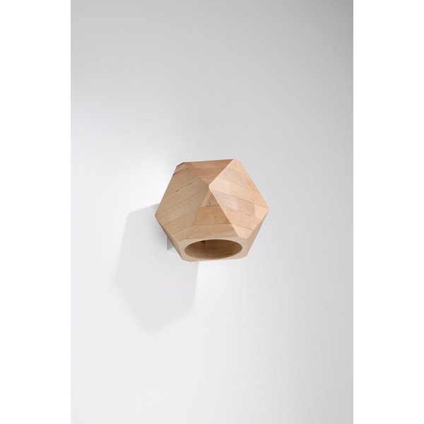 Dabīga toņa masīvkoka sienas lampa Vige – Sollux-image-4