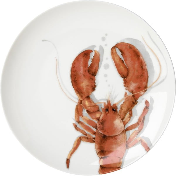 Sarkans porcelāna šķīvis ø 25,5 cm Lobster – IHR