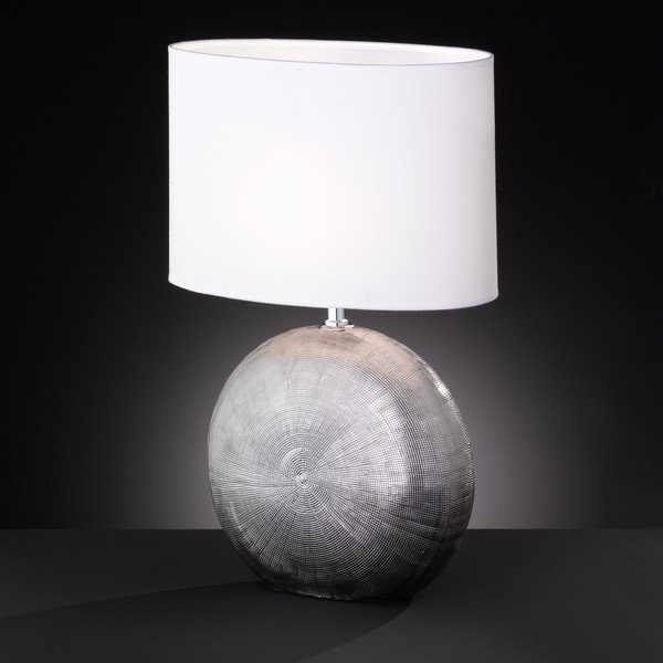 Balta galda lampa Fischer & Honsel Foro, augstums 53 cm-image-1