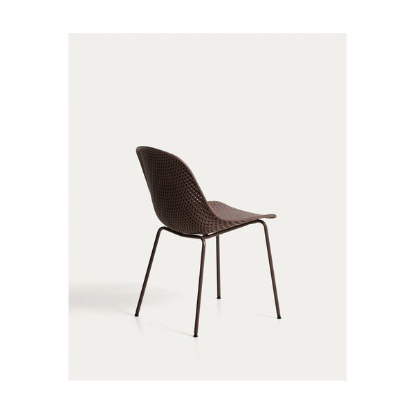 Brūns metāla dārza krēsls Quinby – Kave Home-image-3