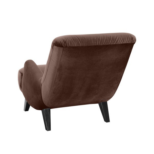 Brūns krēsls ar melnām kājām Max Winzer Brandford Suede-image-1