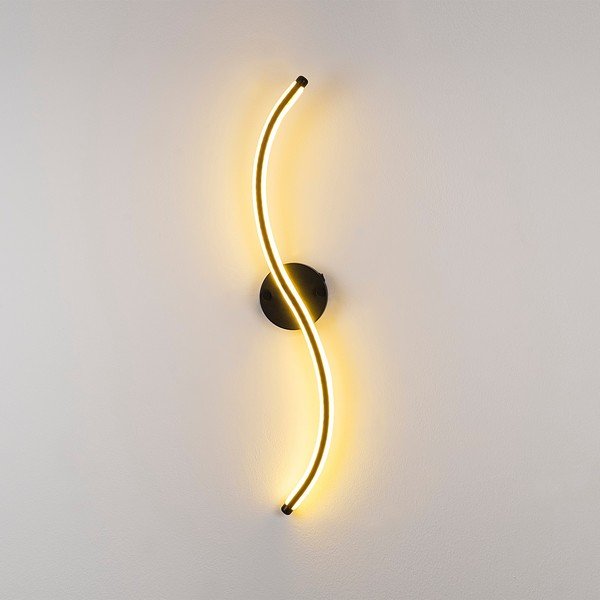 Melna LED sienas lampa Yilan – Opviq lights-image-2