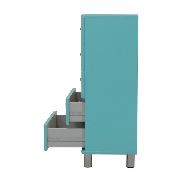 Tirkīzzila augsta kumode 60x111 cm Malibu – Tenzo-image-4