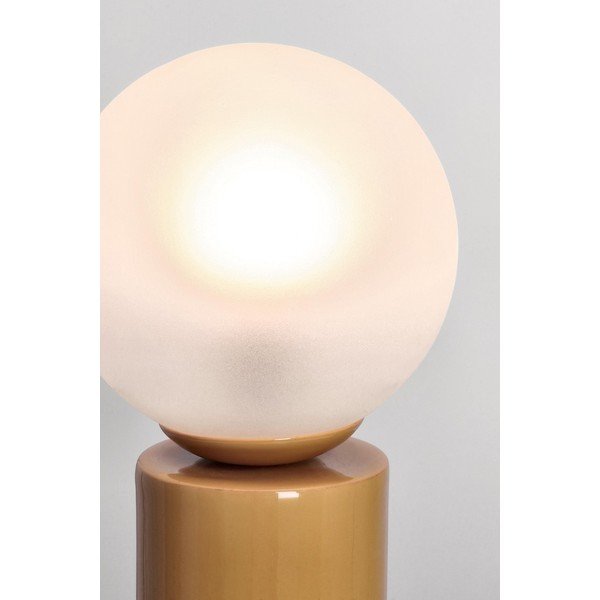 Metāla galda lampa ar stikla abažūru (augstums 47 cm) Malton – Bizzotto-image-2