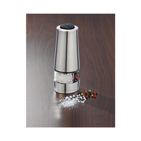 Dubultās sāls un piparu dzirnaviņas sudraba krāsā Wenko Mill-image-1