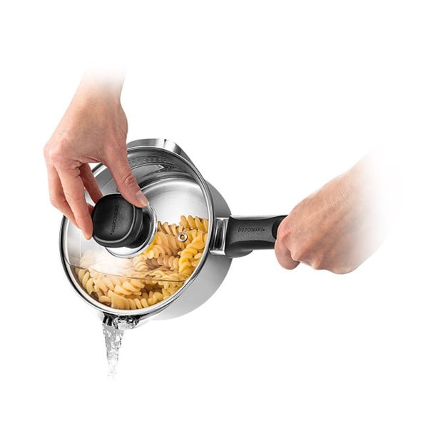 Nerūsējošā tērauda kastrolis ar vāku piemērots indukcijas plītij 1,25 l Brava – Tescoma-image-3