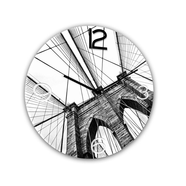 Sienas pulkstenis Styler Glassclock Brooklyn, ⌀ 30 cm-image-1