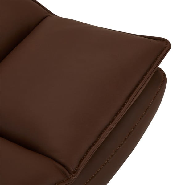 Tumši brūns ādas kāju soliņš Miami – Furnhouse-image-3