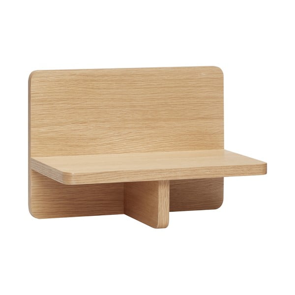 Dabīga toņa sienas plaukts ar ozolkoka imitāciju 35 cm Less – Hübsch