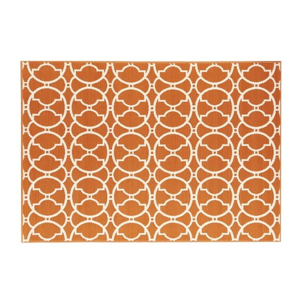 Oranžs āra paklājs Floorita Interlaced, 133 x 190 cm-image-2