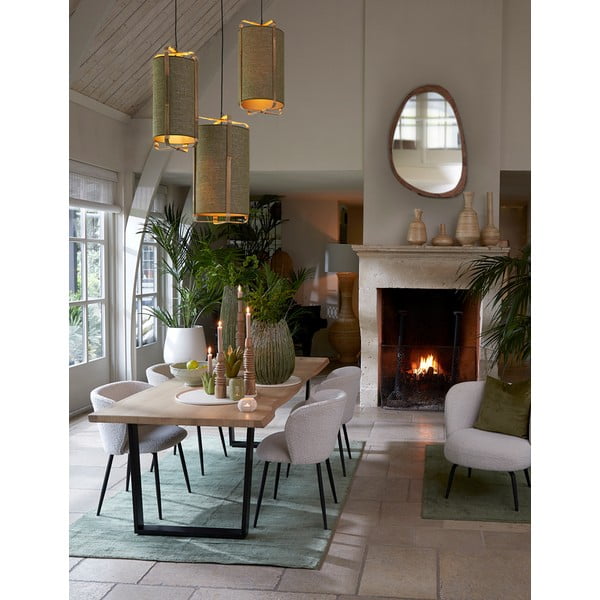 Sienas spogulis ar masīvkoka rāmi 120x80 cm Sonora – Light & Living-image-2