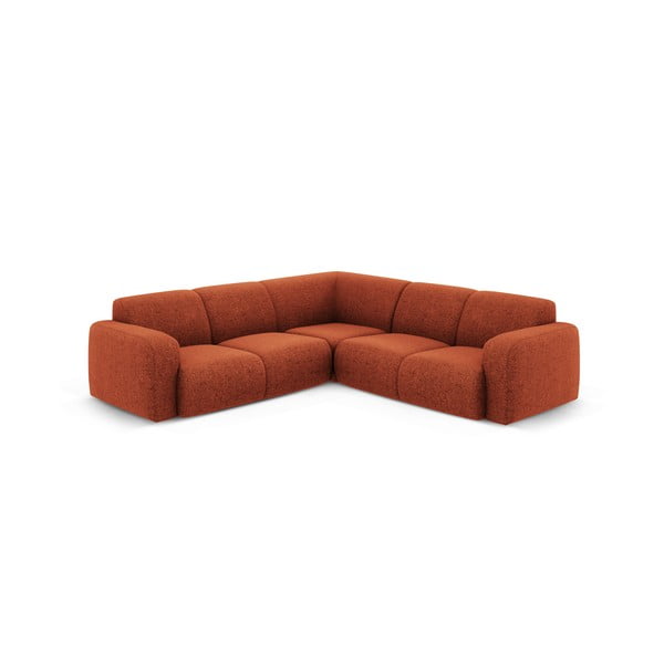 Ķieģeļu sarkans stūra dīvāns (ar maināmu stūri/L veida) Molino – Micadoni Home-image-1