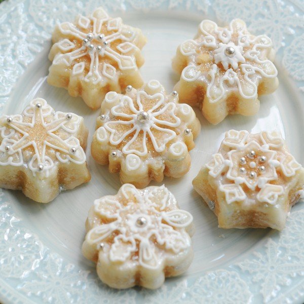 Kūku veidne 6 mini kūciņām sudraba krāsā Nordic Ware Snowflakes, 700 ml-image-1