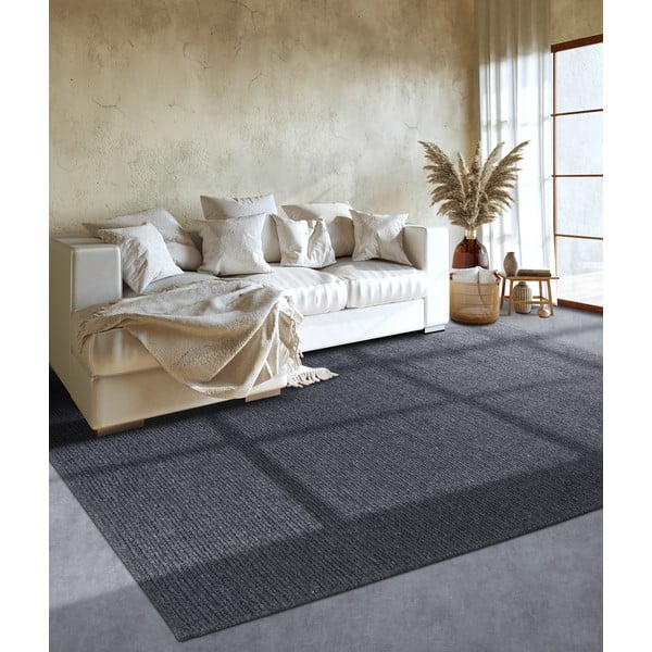 Tumši pelēks ar rokām darināts vilnas paklājs 120x170 cm Francois – Villeroy&Boch-image-3