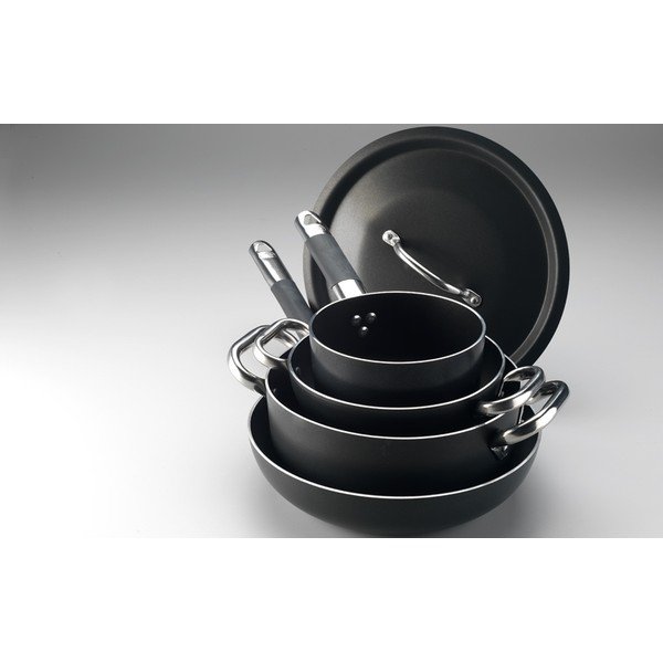 Alumīnija kastrolis ar nelīpošu virsmu Pentole Agnelli Al Black, ø 16 cm-image-3