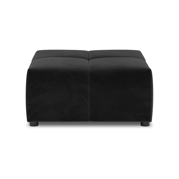 Melns samta dīvāna modulis Rome Velvet – Cosmopolitan Design -image-2