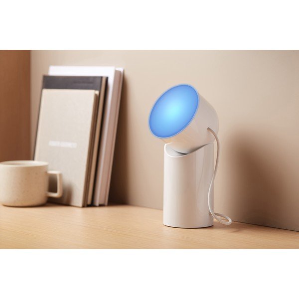 Balta LED galda lampa (augstums 14 cm) Orbe – Lexon-image-1