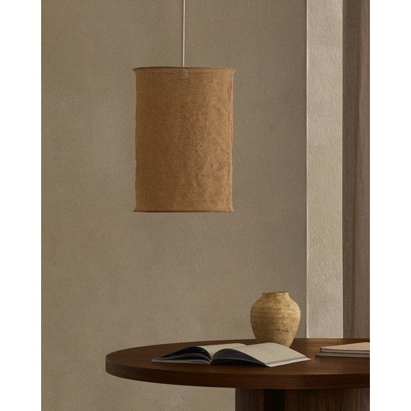 Bēšs abažūrs ø 40 cm Mariela – Kave Home-image-1