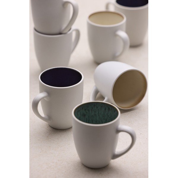 Balta/zaļa keramikas krūze 300 ml Gastro White/Green – Bitz-image-1