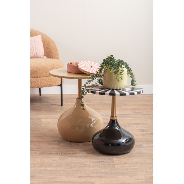 Metāla apaļš sānu galdiņš ø 41 cm Candy Swirl – Leitmotiv-image-1